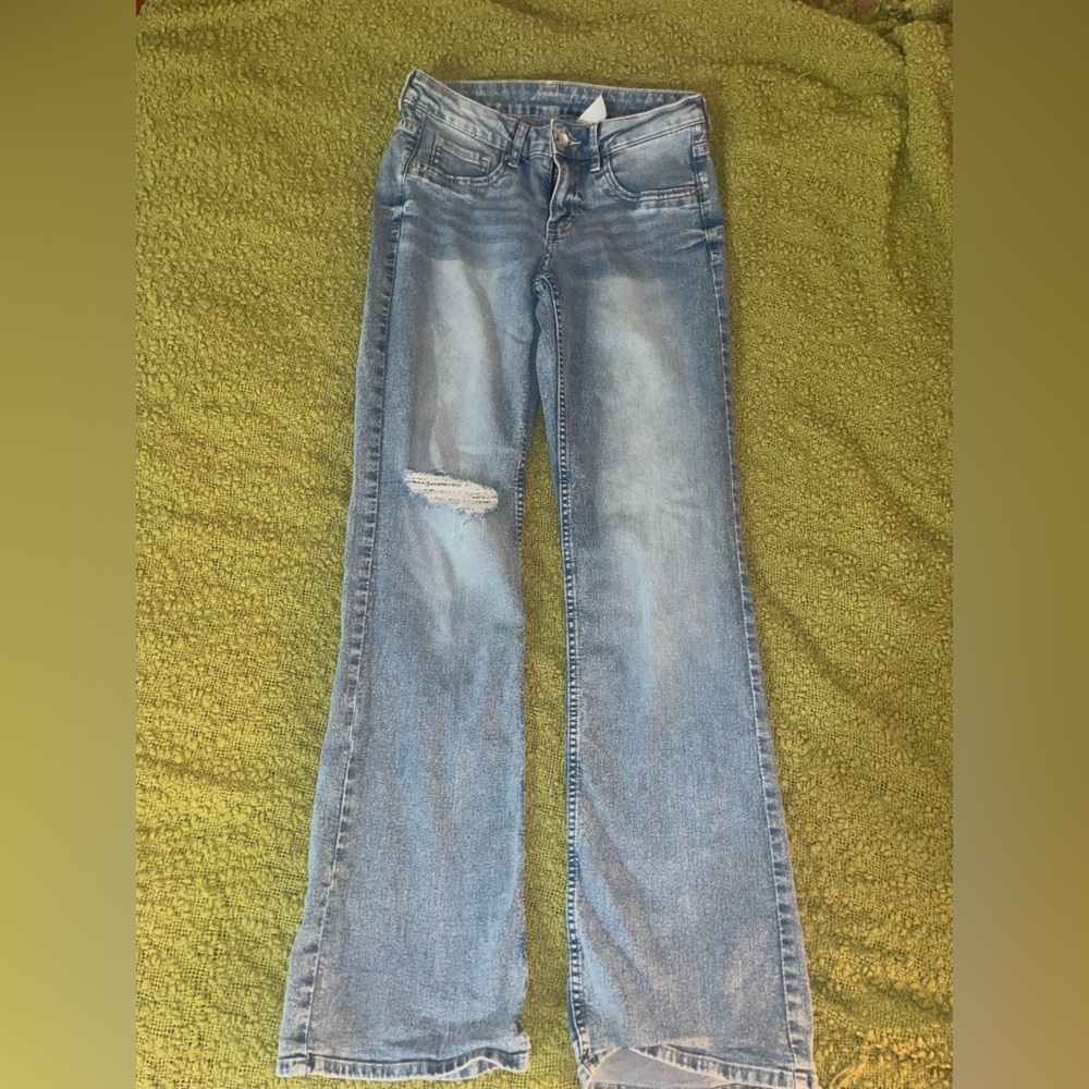 Flare low waist jeans